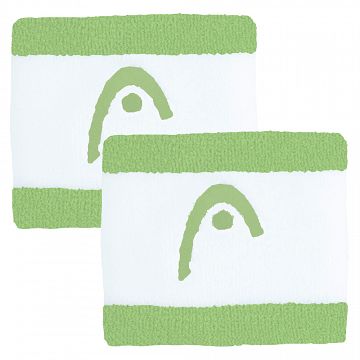 Head Striped Wristband 2.5" Celery Green / White